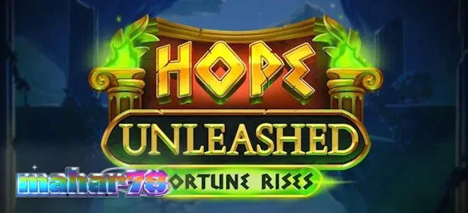 Tampilan visual slot Hope Unleashed Fortune Rises dengan elemen ornamen kuno.